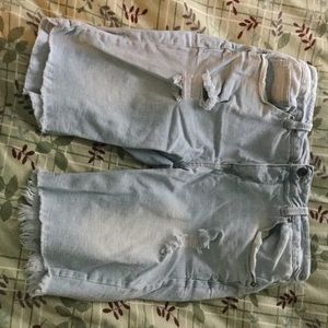 Rue 21 Distressed Denim Shorts